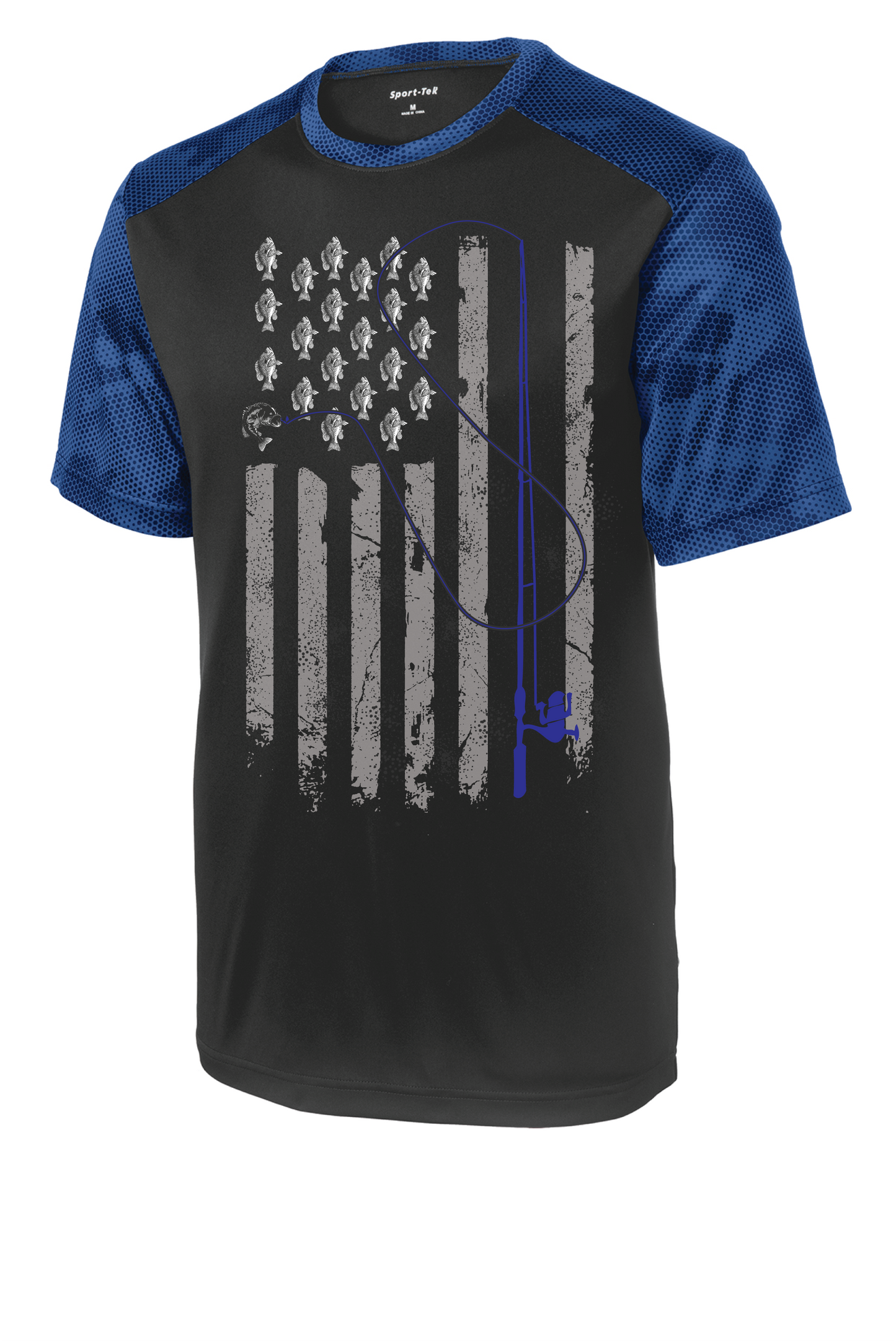 Fishing Flag T-shirt Dry Wicking Tee