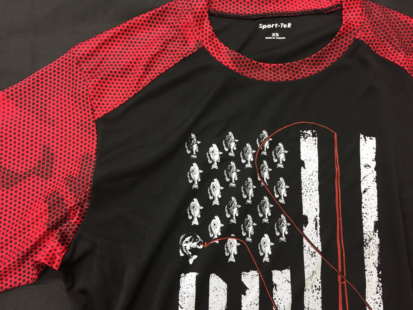 Fishing Flag T-shirt Dry Wicking Tee