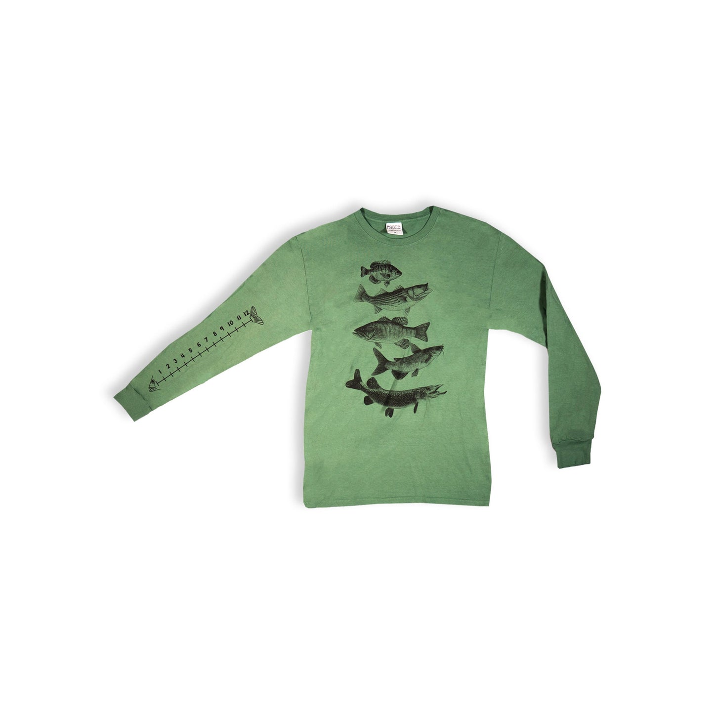 Cotton Fishing Shirt With Ruler To Measure Fish-Unisex-Freshwater Fish