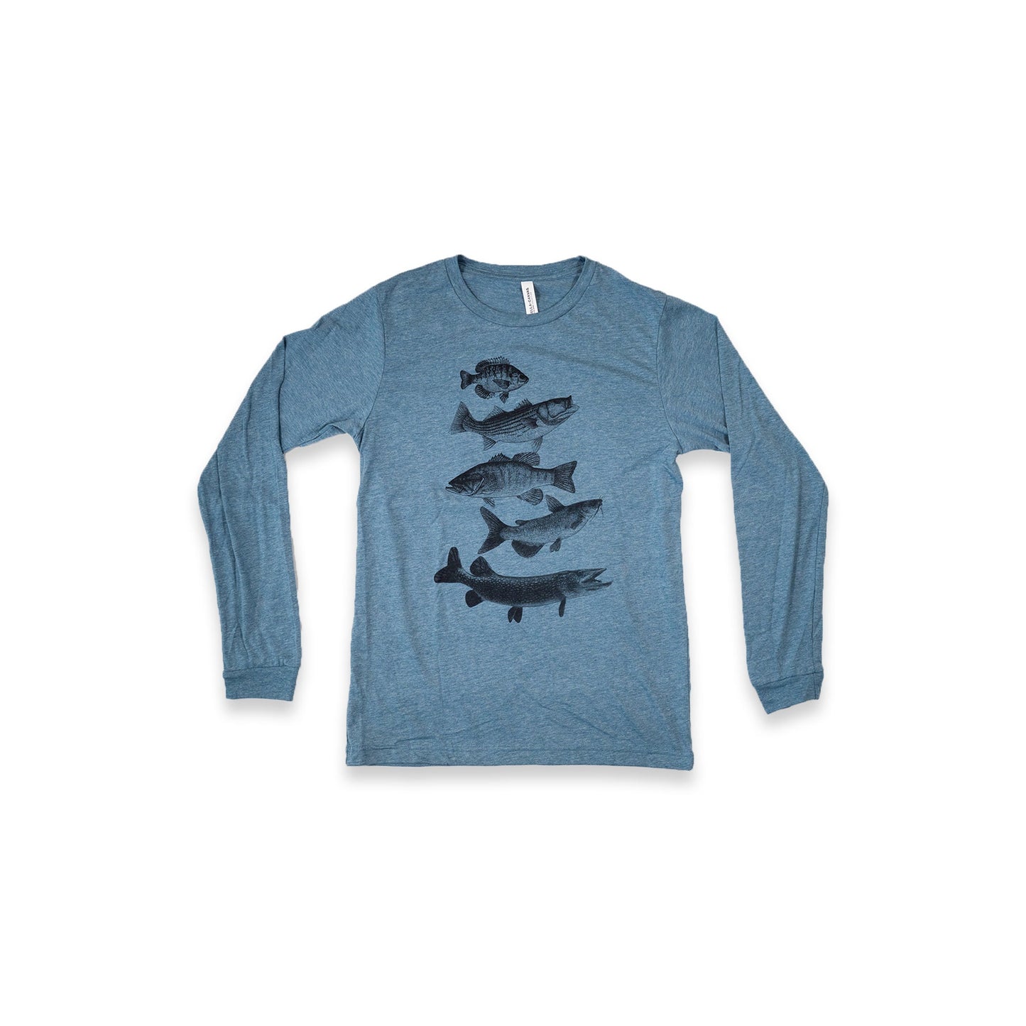 Cotton Fishing Shirt With Ruler To Measure Fish-Unisex-Freshwater Fish