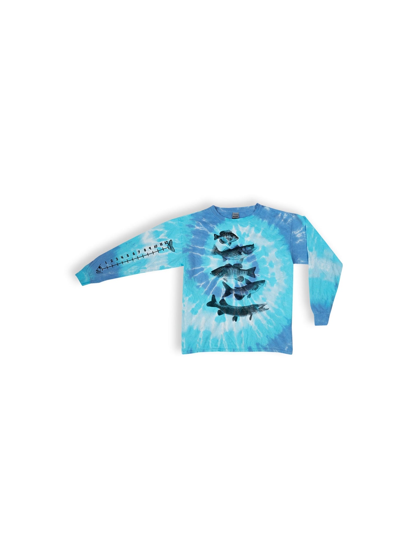 Cotton Kids Fishing Shirt With Ruler To Measure Fish- Youth Sizes