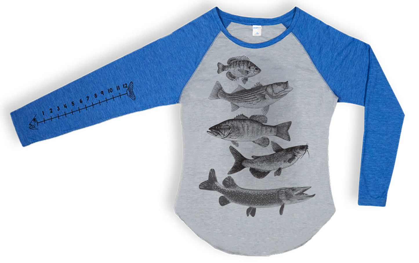 Women's Fish (fishing) Shirt With Ruler To Measure Fish Ladies T-shirt and Hooded T-shirt