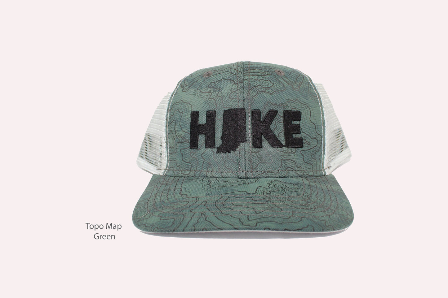 DRI DUCK - Topo Map Trucker Cap - Hike Indiana