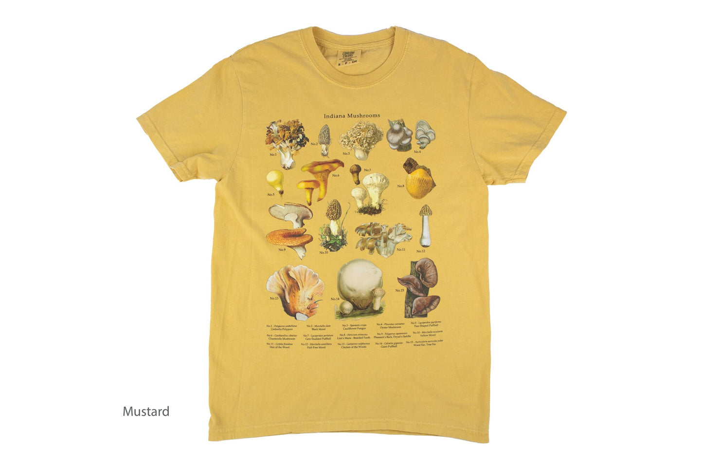 Mushrooms of Indiana shirt. Morels and other mushrooms!