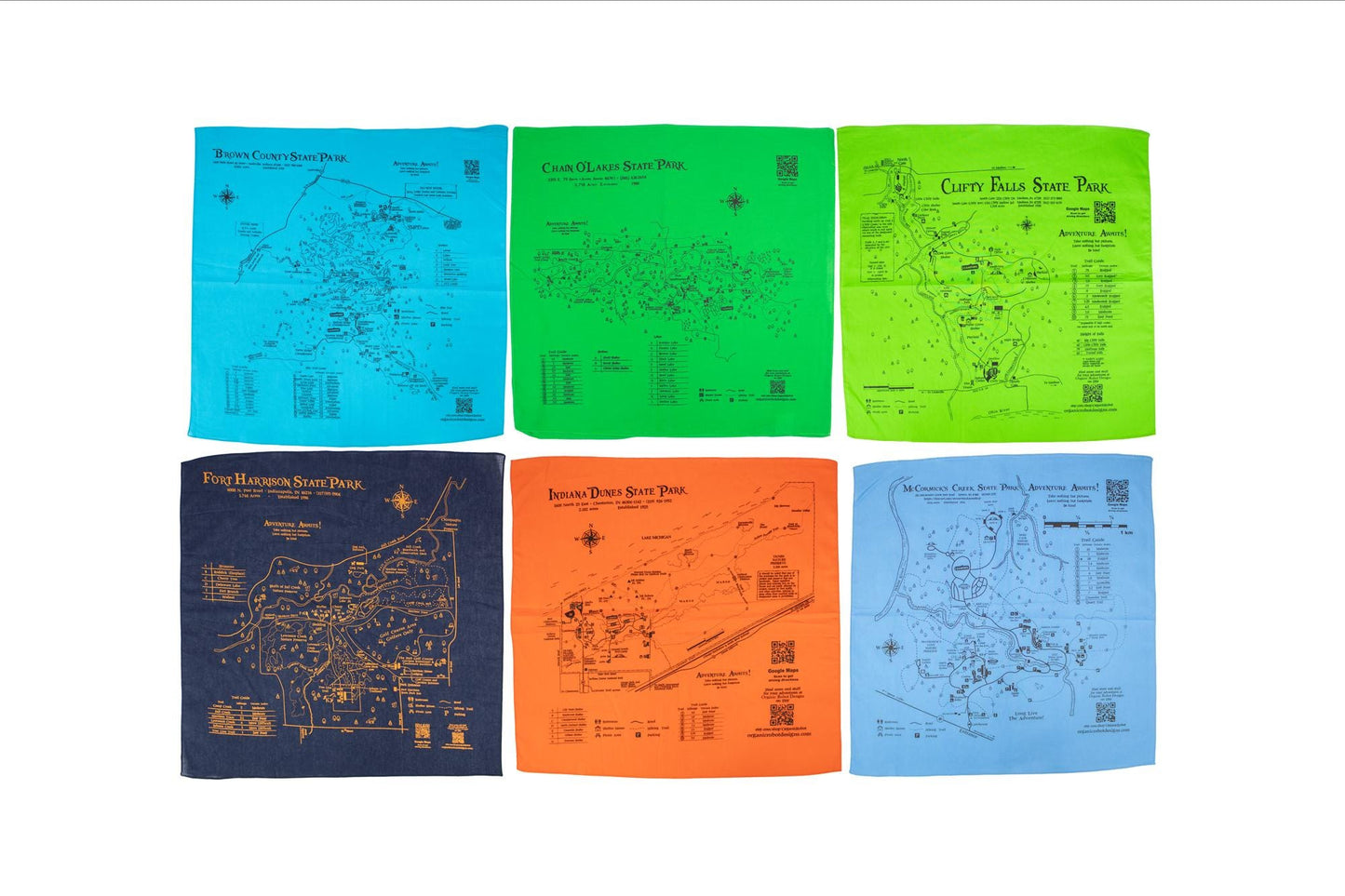 Indiana State Parks Bandanas