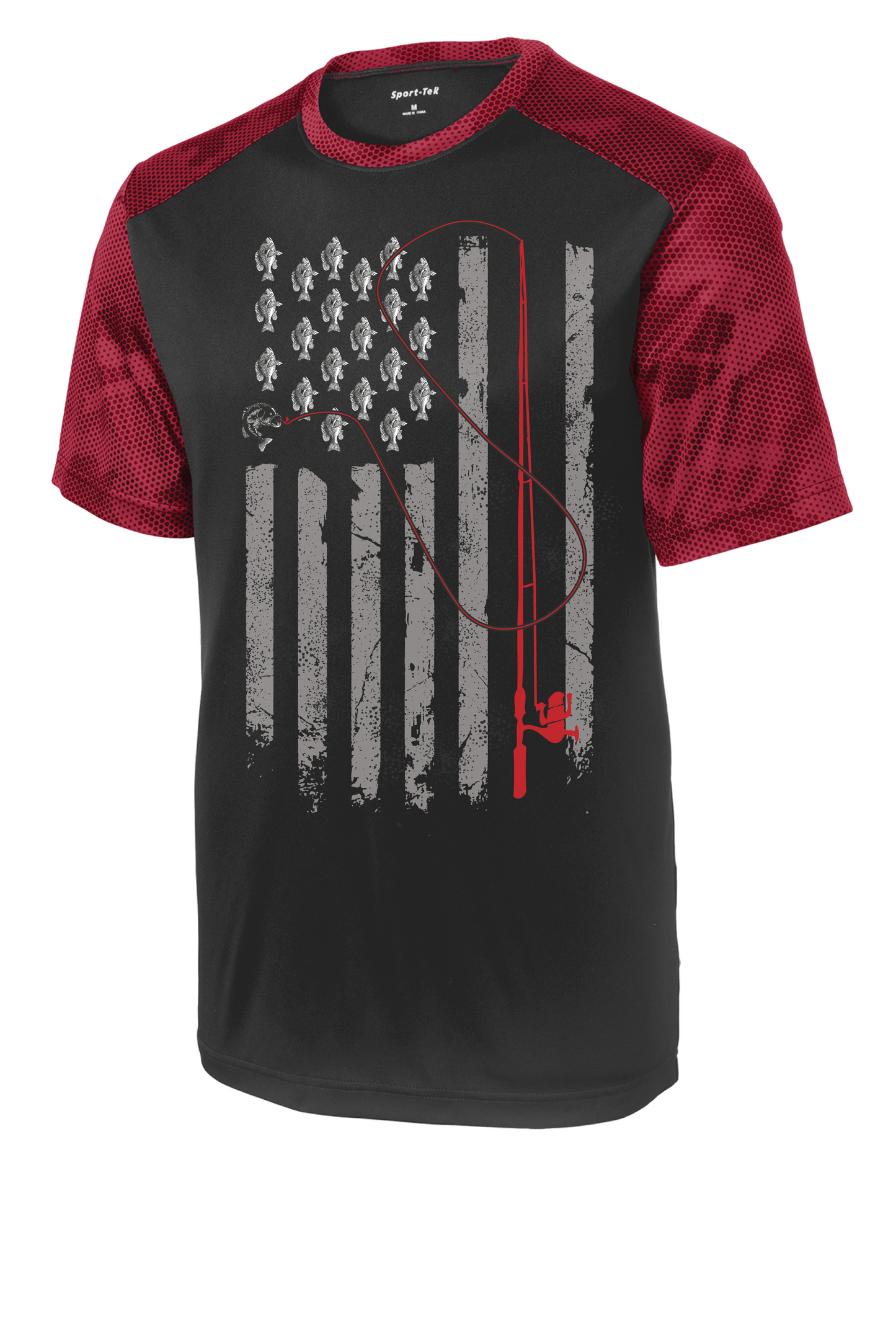 Fishing Flag T-shirt Dry Wicking Tee