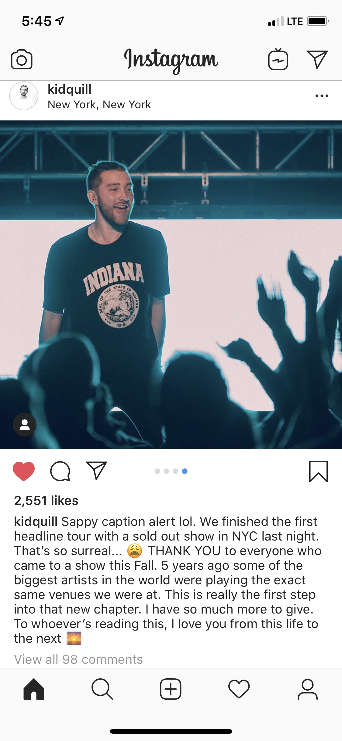 Indiana State Seal T-shirt - Free Shipping